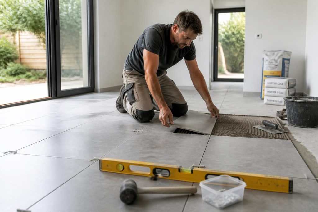 Poser du carrelage ou un parquet flottant soi-même