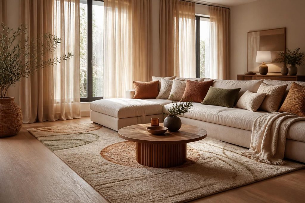 Textiles maison : rideaux, tapis et coussins — bien acheter